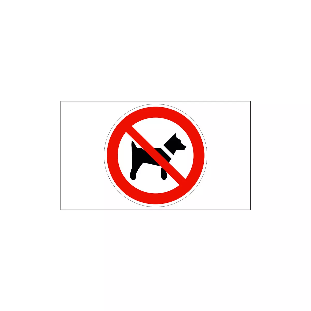 ТАБЕЛА ЗАБРАНЕНО ЗА КУЧЕТА PVC 40/40 СМ 417