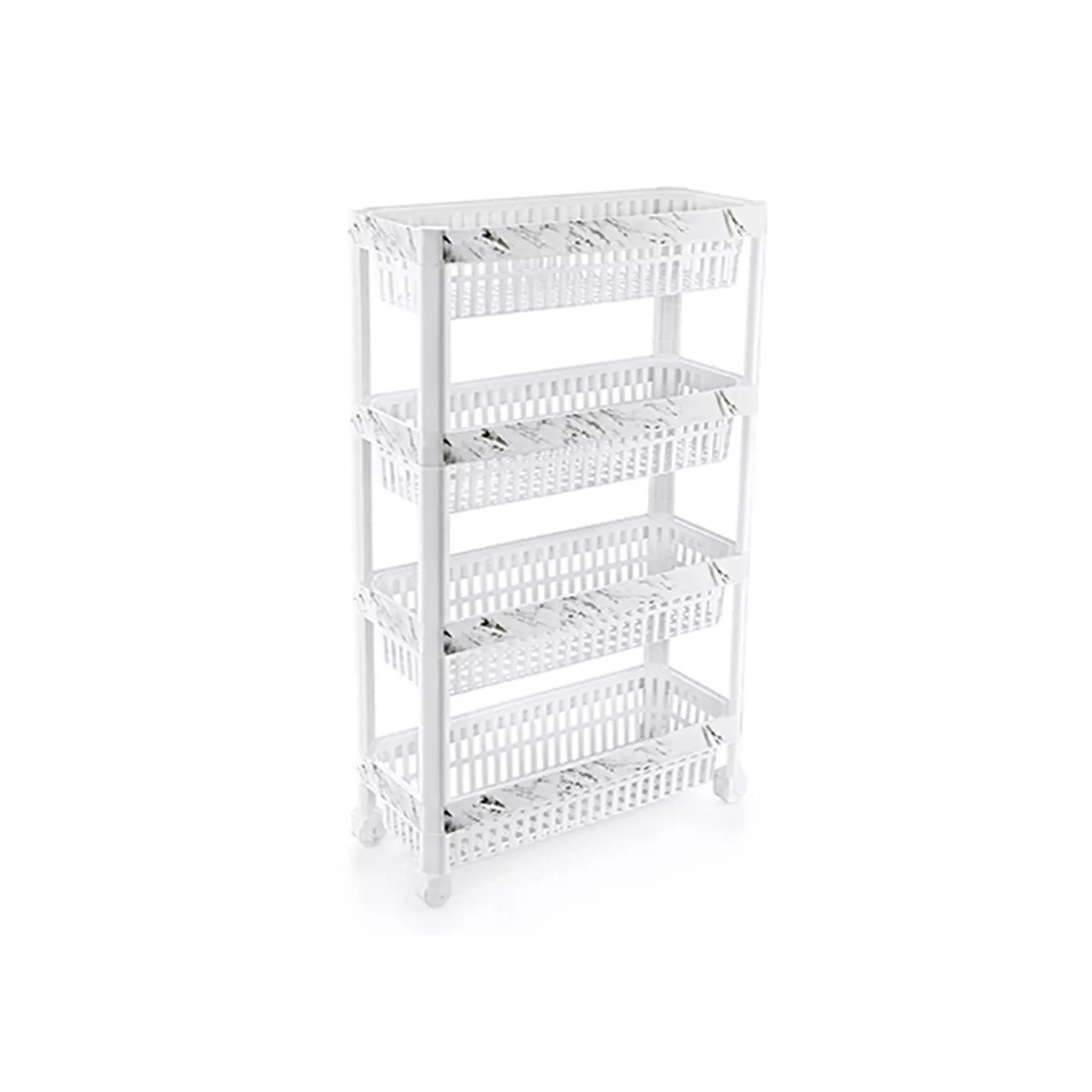 СТЕЛАЖ 4НИВА ПРАВОЪГЪЛЕН БЯЛ МРАМОР 48*19СМ И107709/2