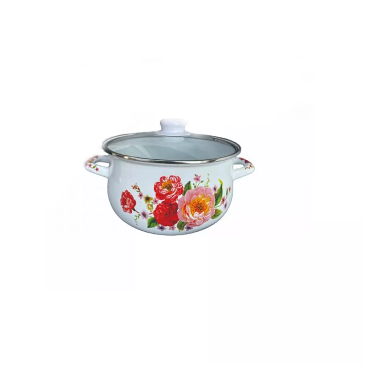 ТЕНДЖЕРА ROSBERG R54518F3G 18СМ. БЯЛА С ЦВЕТЯ