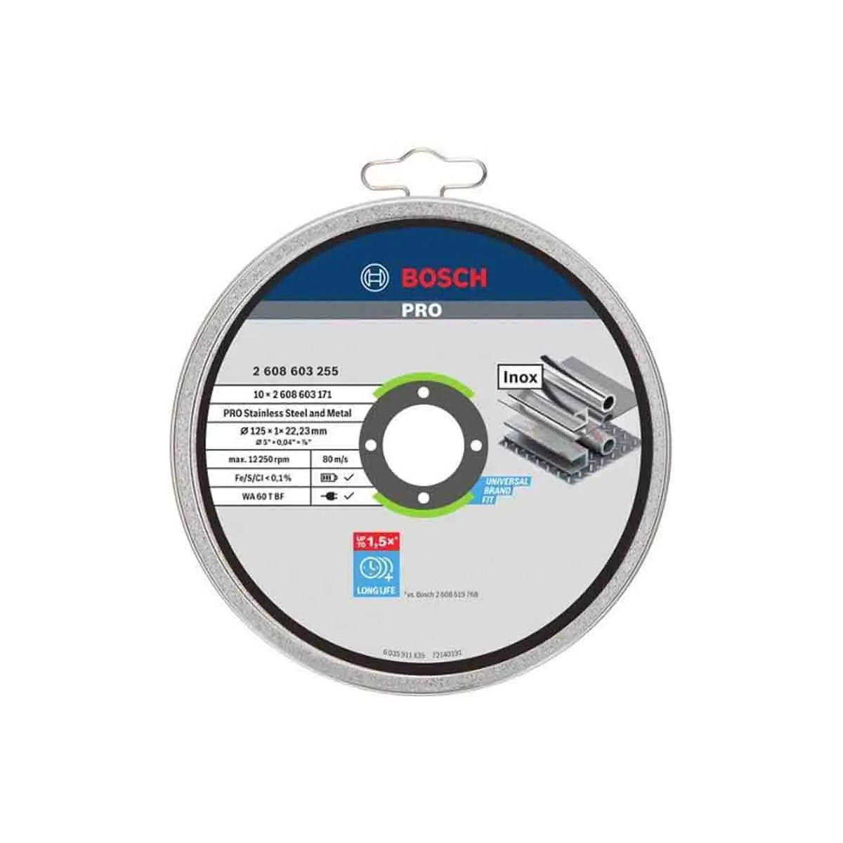 ДИСК BOSCH INOX RAPIDO 10*125 - 2608603255