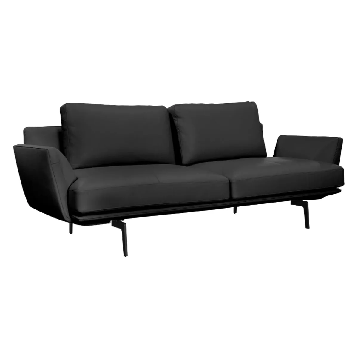 КОЖЕН ДИВАН - ТРОЙКА GRAM LUX - ЧЕРЕН