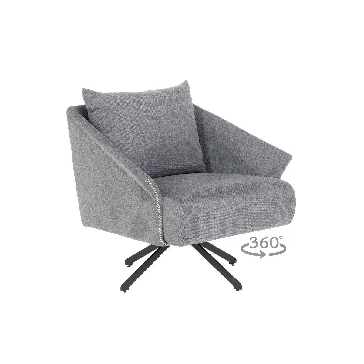 КРЕСЛО FERGUS - СИВО BG 5