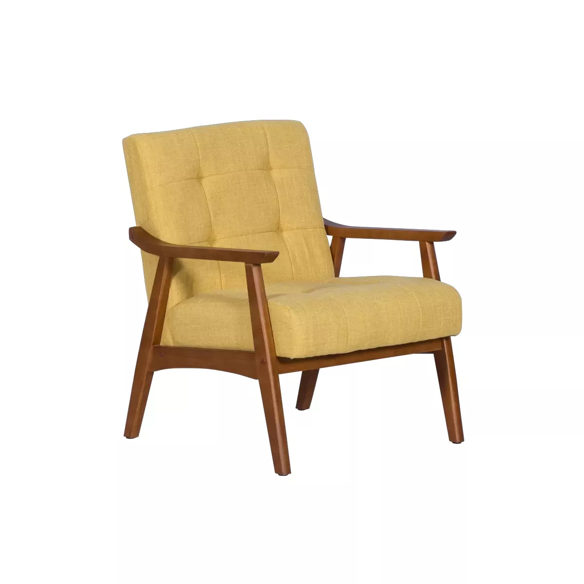 КРЕСЛО LEO - ОРЕХ - ЖЪЛТ