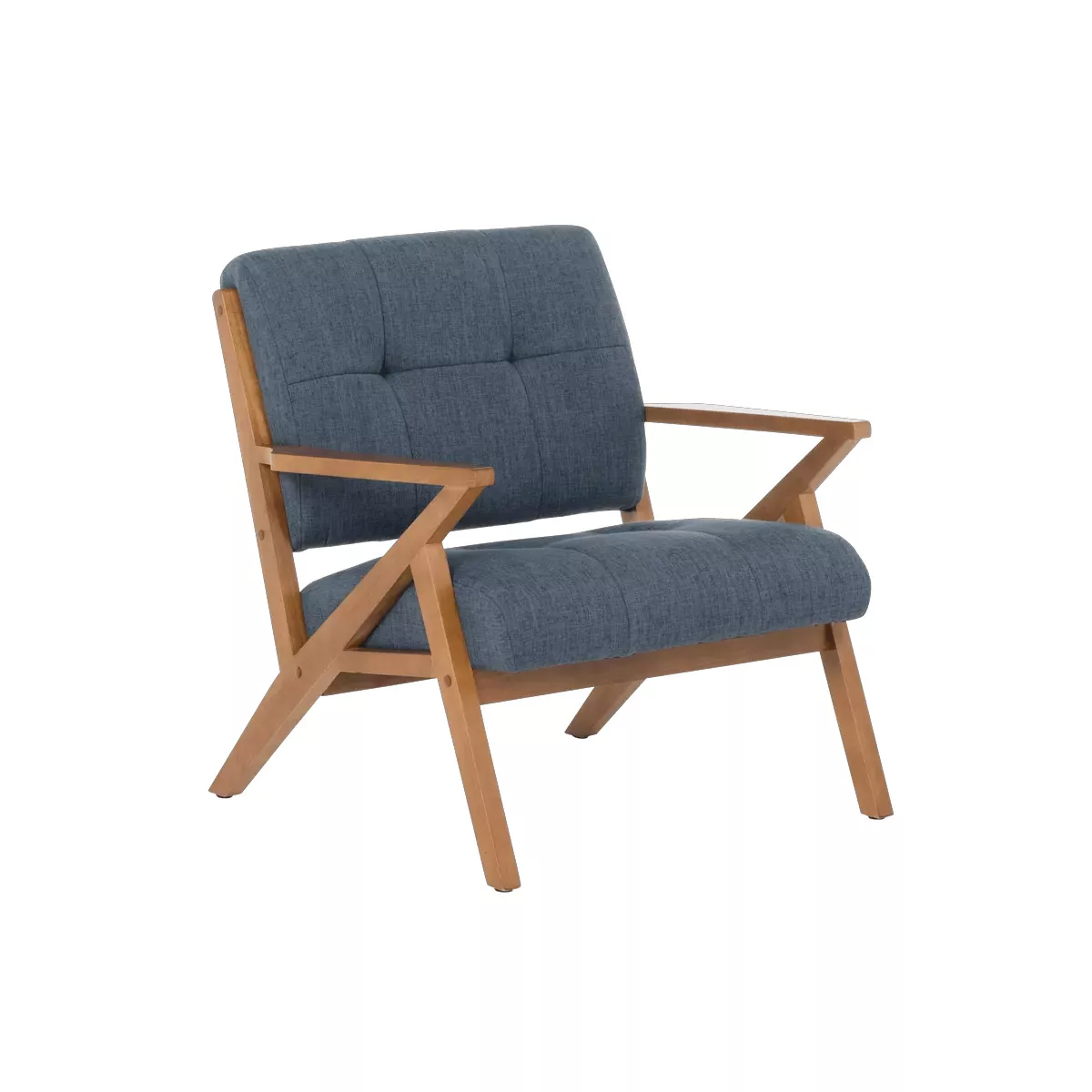 КРЕСЛО LUCAS - ОРЕХ - СИН