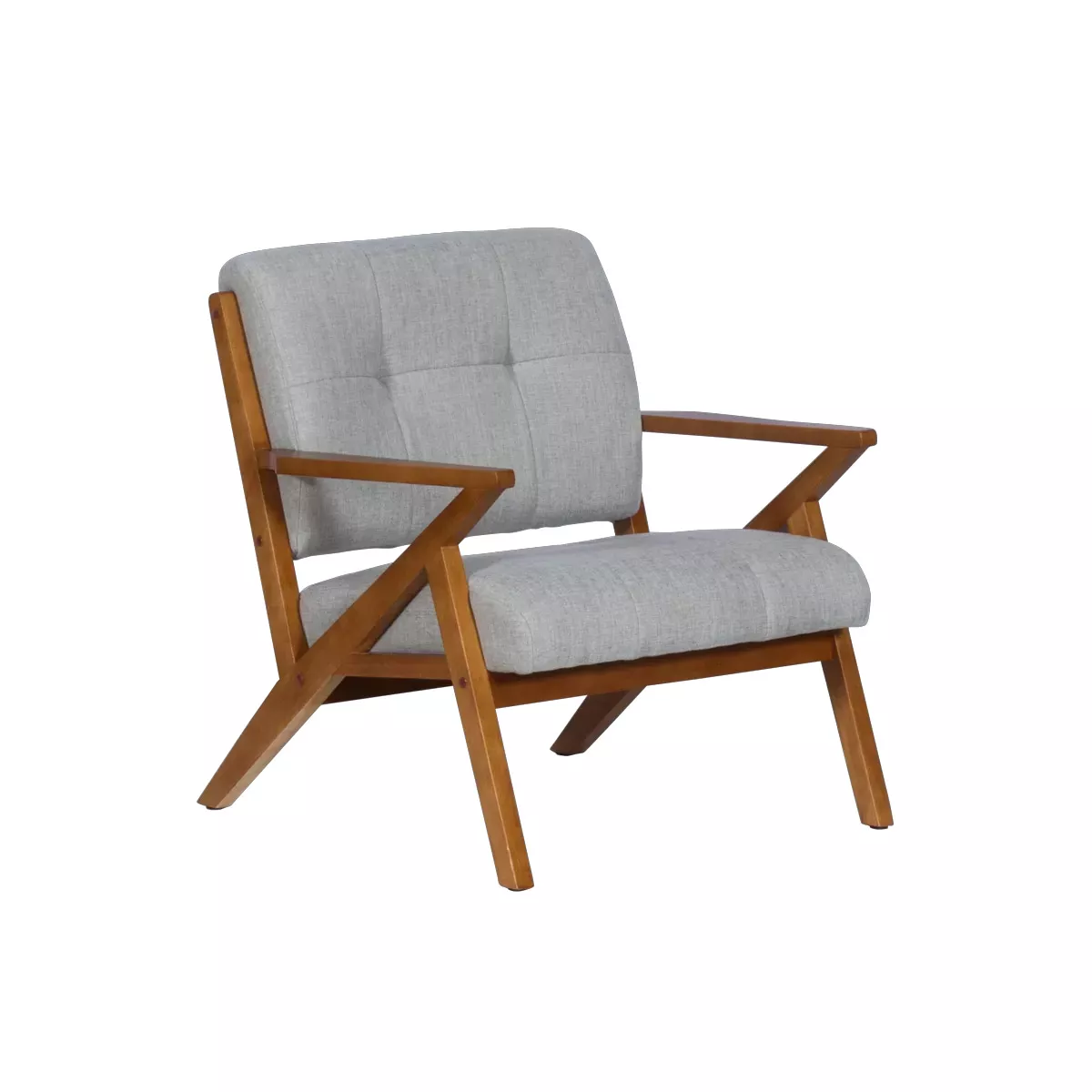 КРЕСЛО LUCAS - ОРЕХ - СИВ