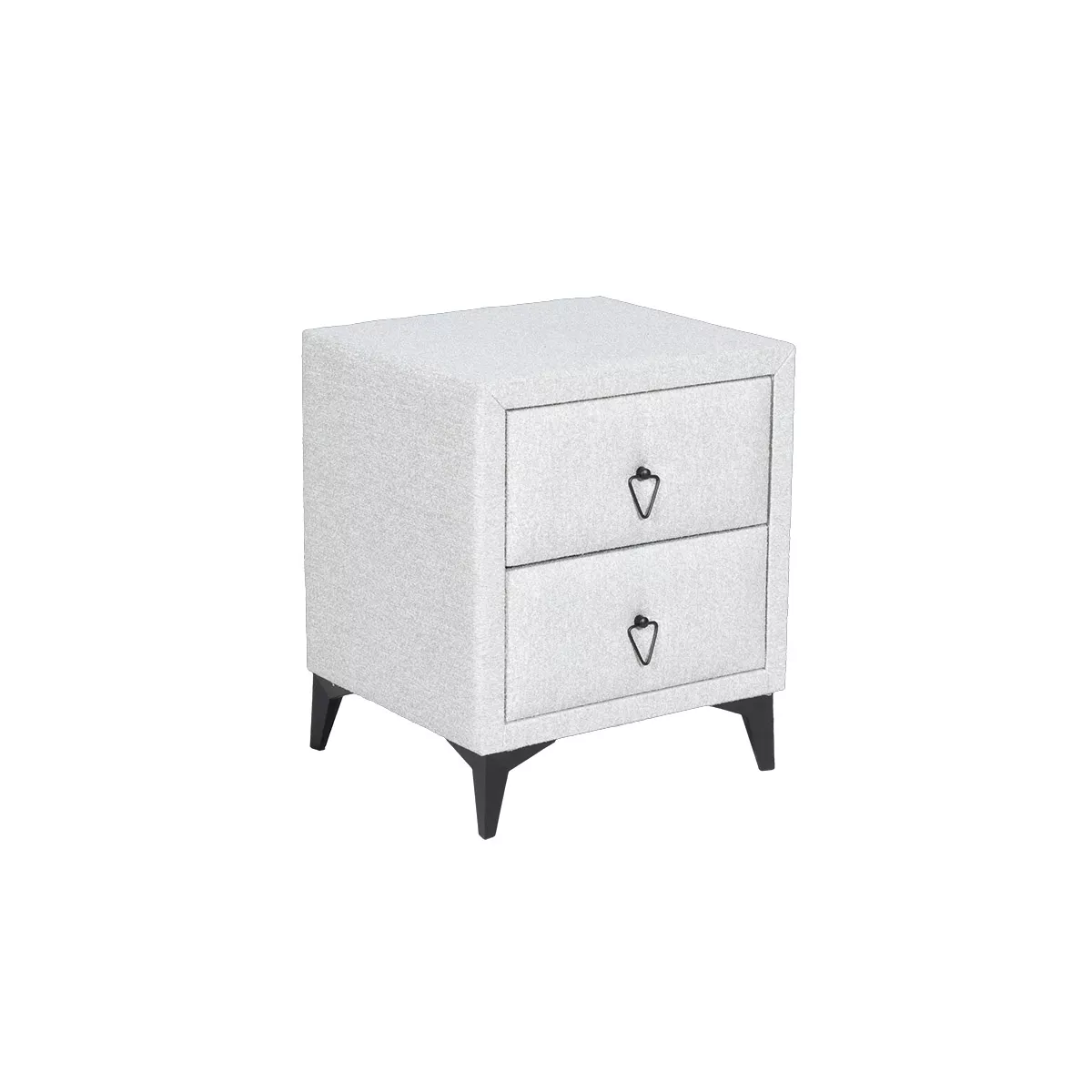 НОЩНО ШКАФЧЕ ЗА СПАЛНЯ KOLAJEN LINEN - СИВ 02