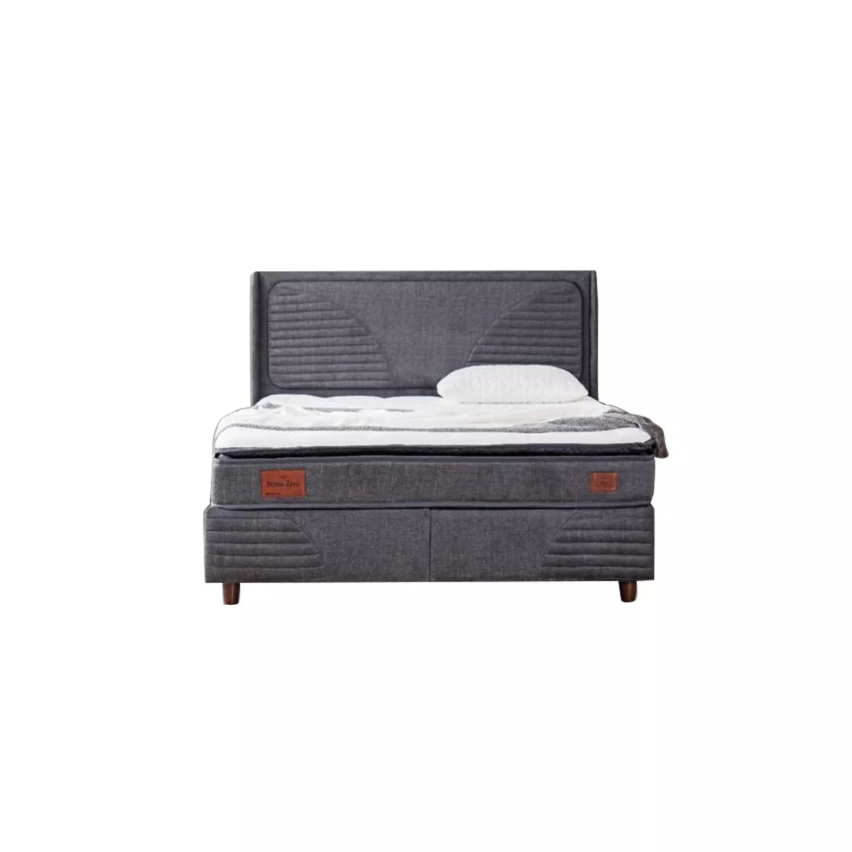 ТАПИЦИРАНА СПАЛНЯ С МАТРАК STRESS ZERO - АНТРАЦИТ 14