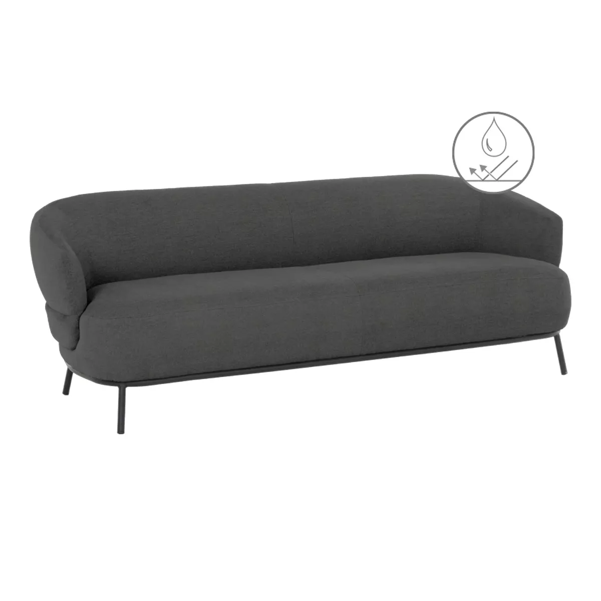 ЧЕТИРИМЕСТНО КАНАПЕ AURORA - ТЪМНОСИВ WA