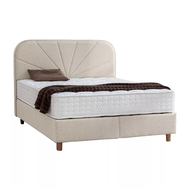 ТАПИЦАРАНА СПАЛНЯ С МАТРАК DELUX PREMIU - КРЕМ