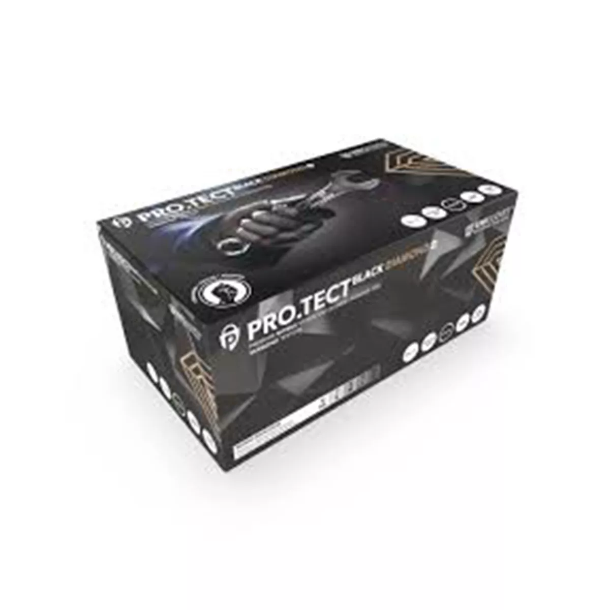 РЪКАВИЦИ ЧЕРНИ НИТРИЛ DIAMOND XL PRO.ТЕСТ 100БР