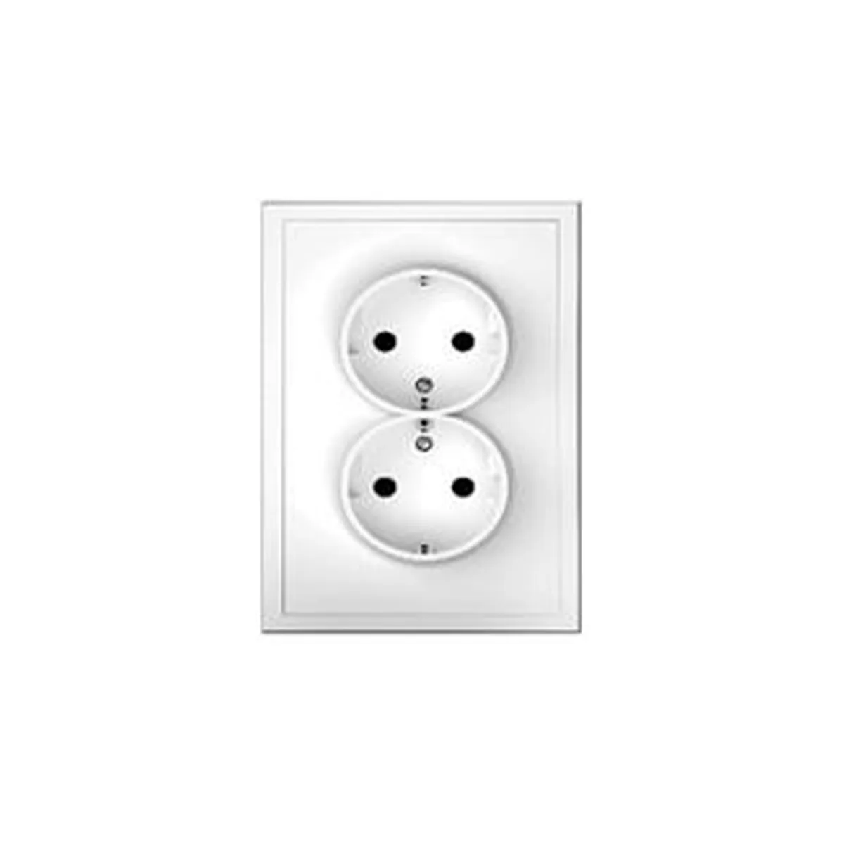 КОНТАКТ ШУКО ДВОЕН 16А С ДЕТСКА ЗАЩИТА БЯЛ МАТ/043-518