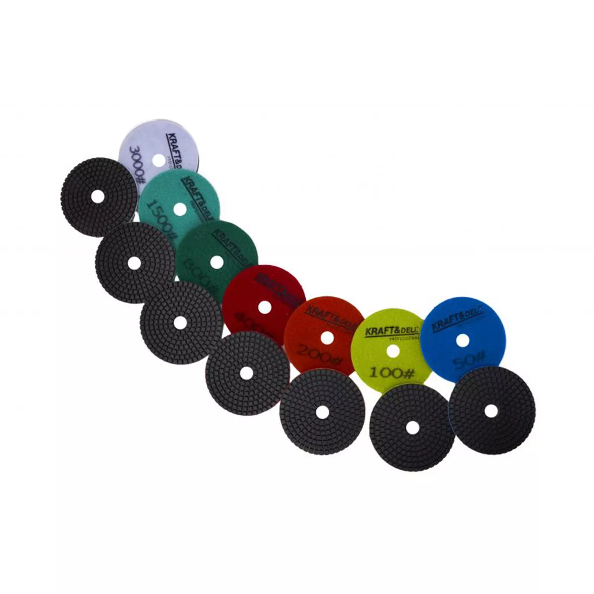 КОМПЛЕКТ ДИАМАНТЕНИ ДИСКОВЕ ЗА ПОЛИРАНЕ 100ММ KD11294