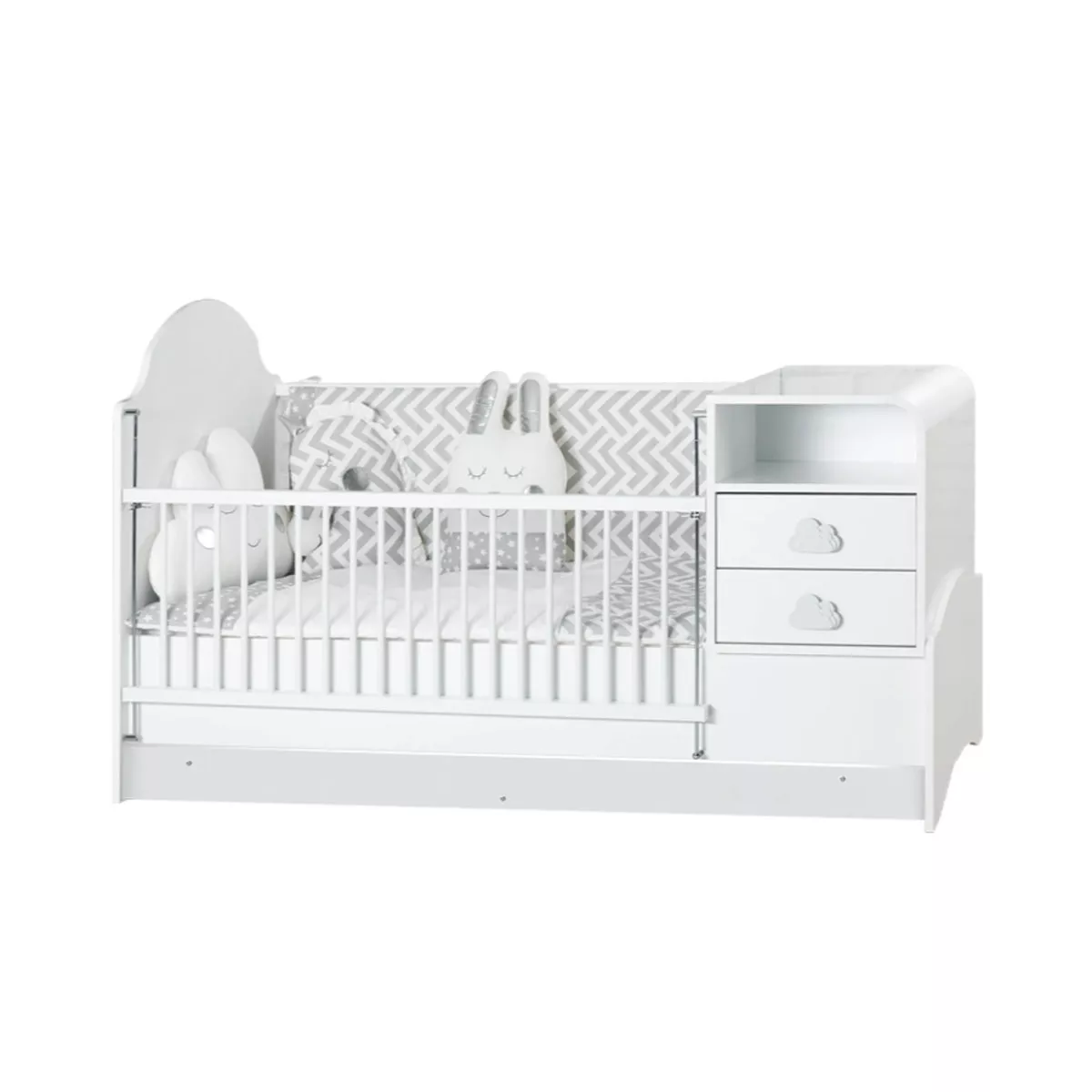 БЕБЕШКА КОШАРА И ДЕТСКО ЛЕГЛО 2В1 PORI 80 X 180