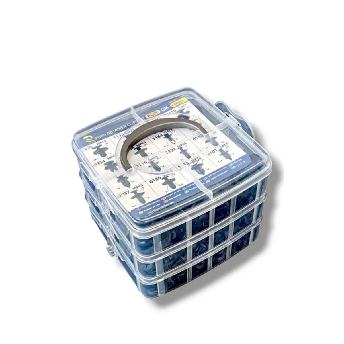 КУТИЯ С ЩИПКИ КОМПЛЕКТ 620БР./  182566