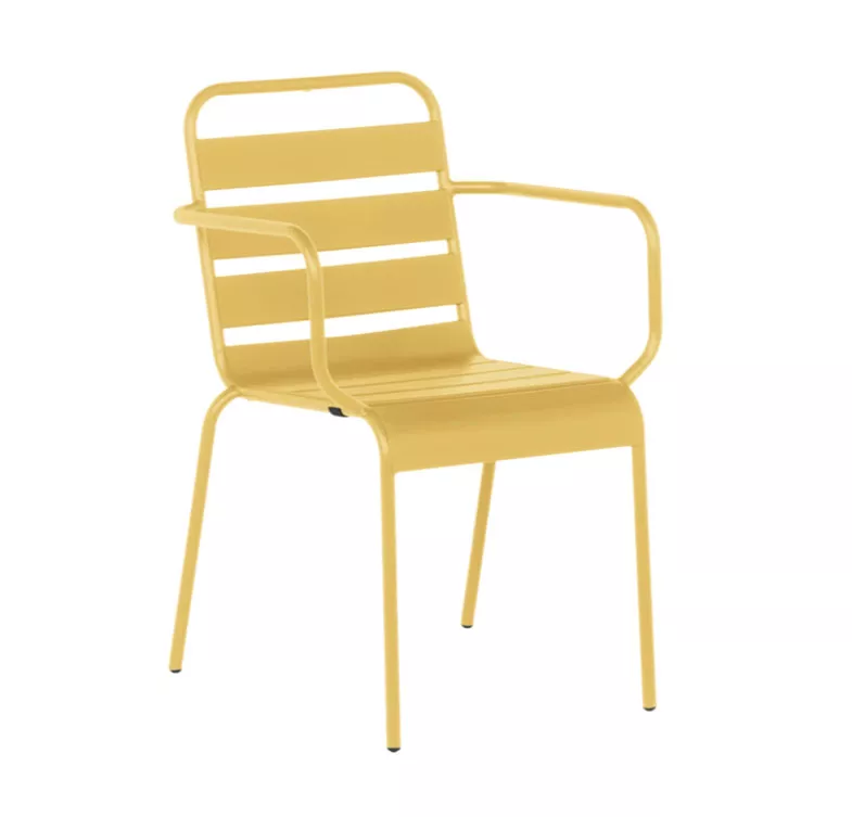 МЕТАЛЕН ГРАДИНСКИ СТОЛ INISA - ЖЪЛТ