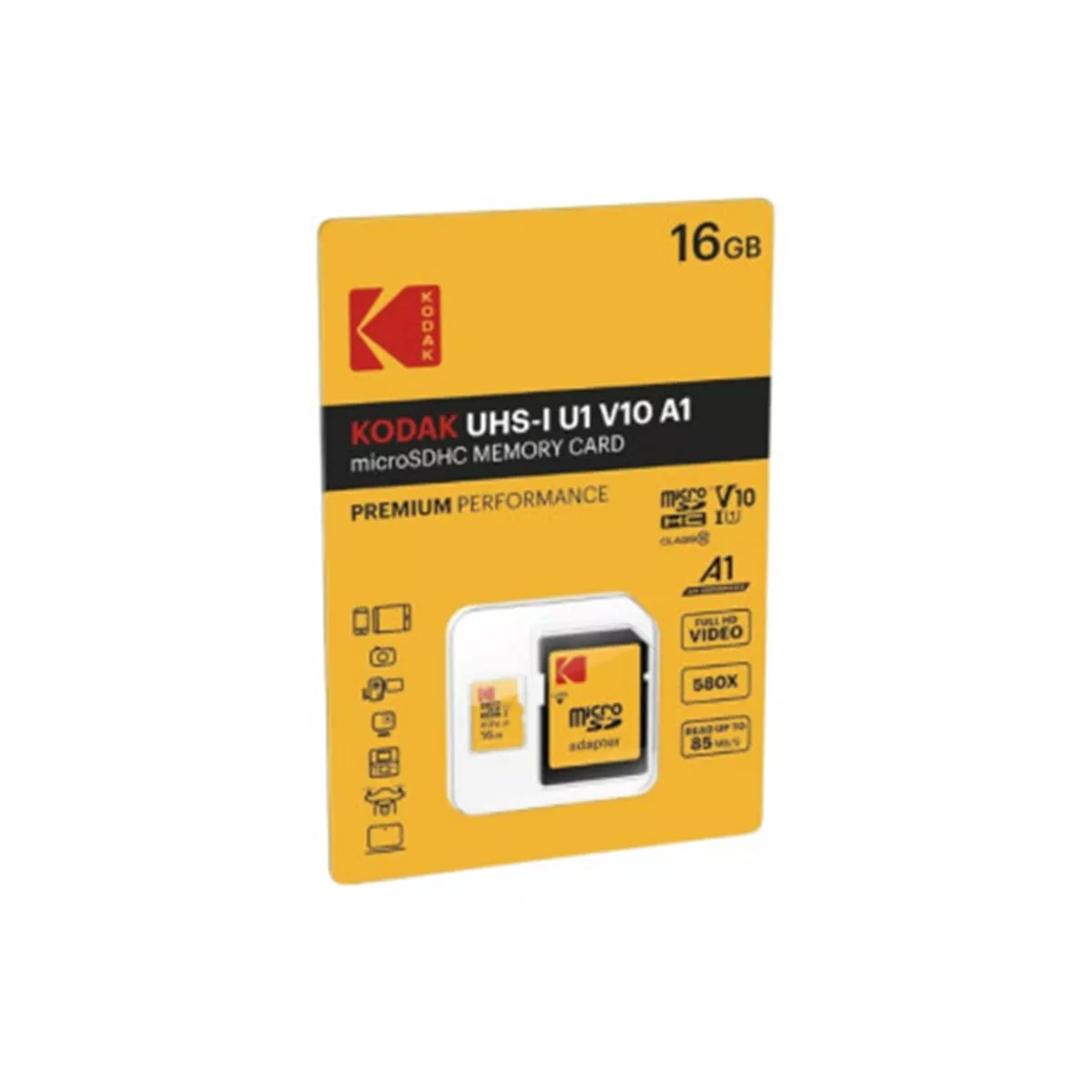 KODAK MICRO SDHC 16GB CLASS10 85MB/S 1712102