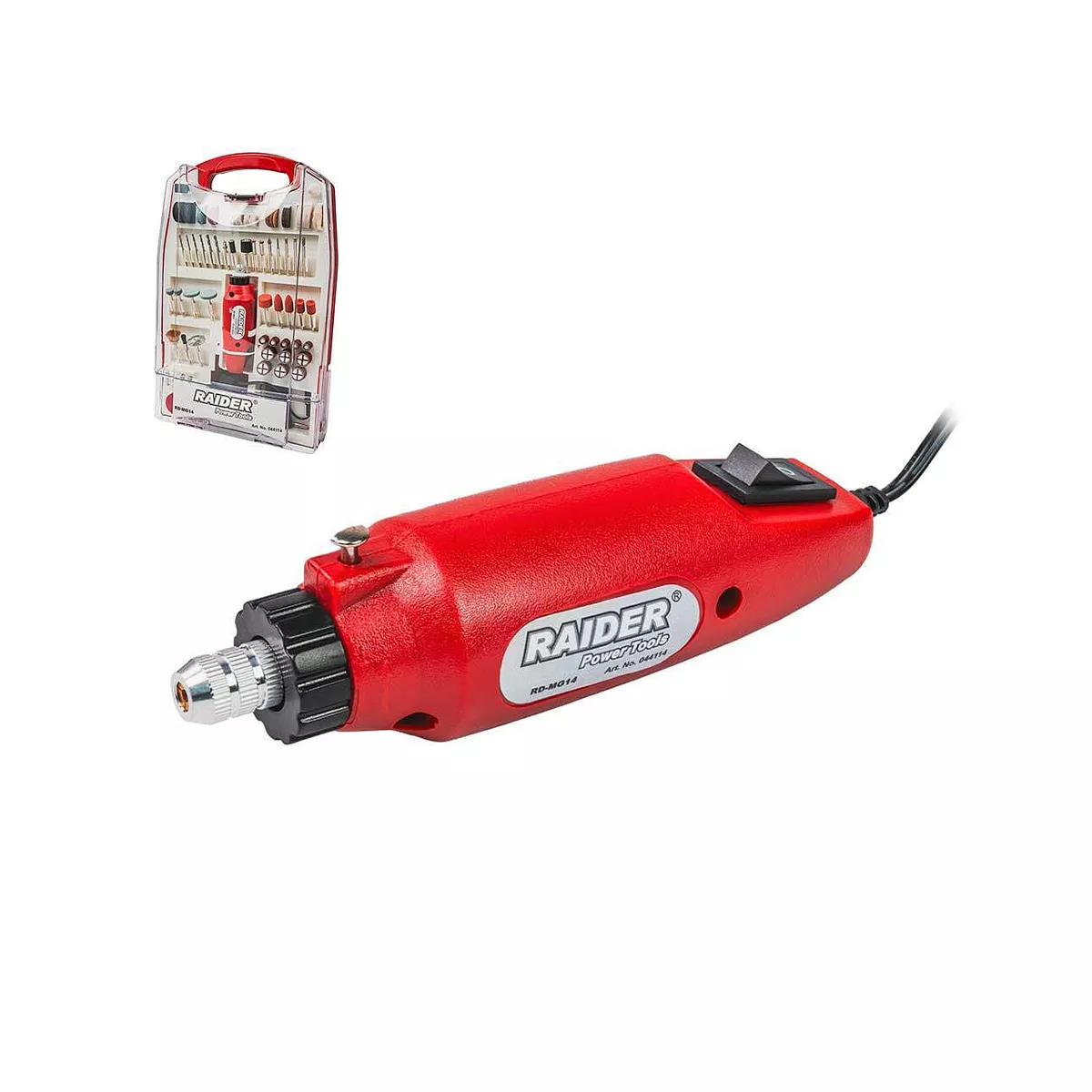 ШЛИФОВАЛКА 230V 12V DC 110 АКСЕСОАРА RD-MG14 044114