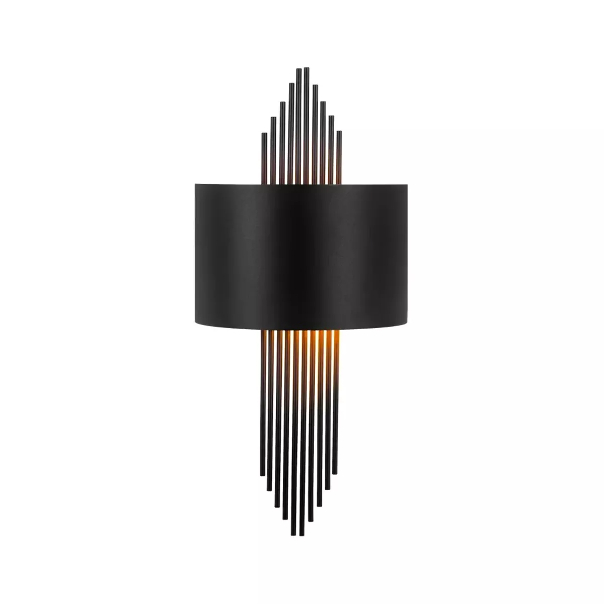 СТЕННА ЛАМПА ЧЕРЕН МЕТАЛ 75/10/22 СМ 892OPV1361