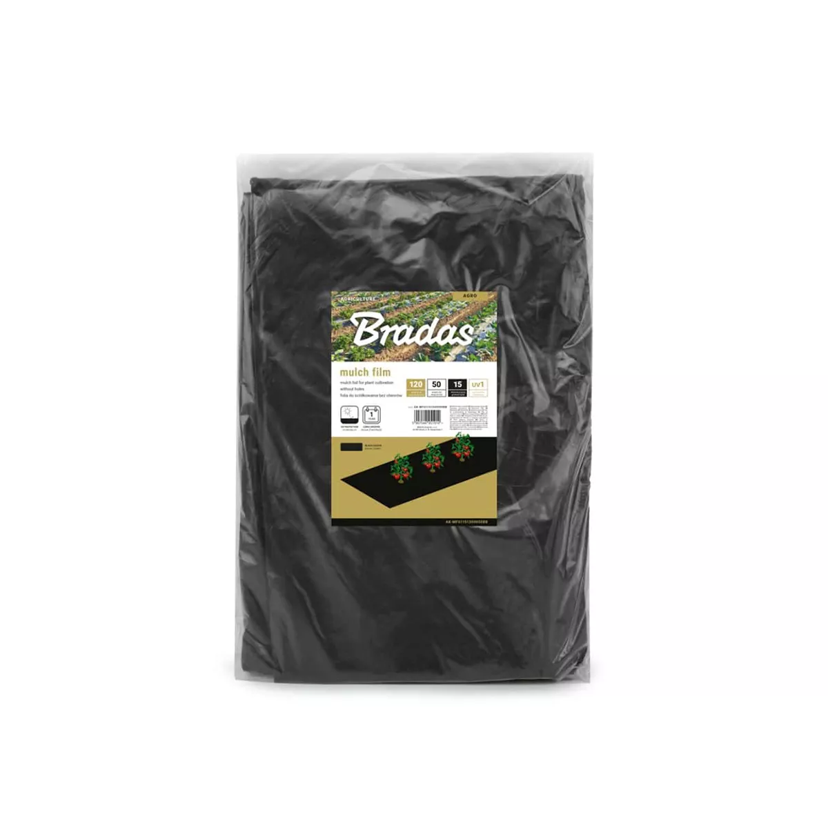 МУЛЧИРАЩО ФОЛИО UV1 БЕЗ ОТВОР 1.2*50 15МИК AK-MFG1151200050BB