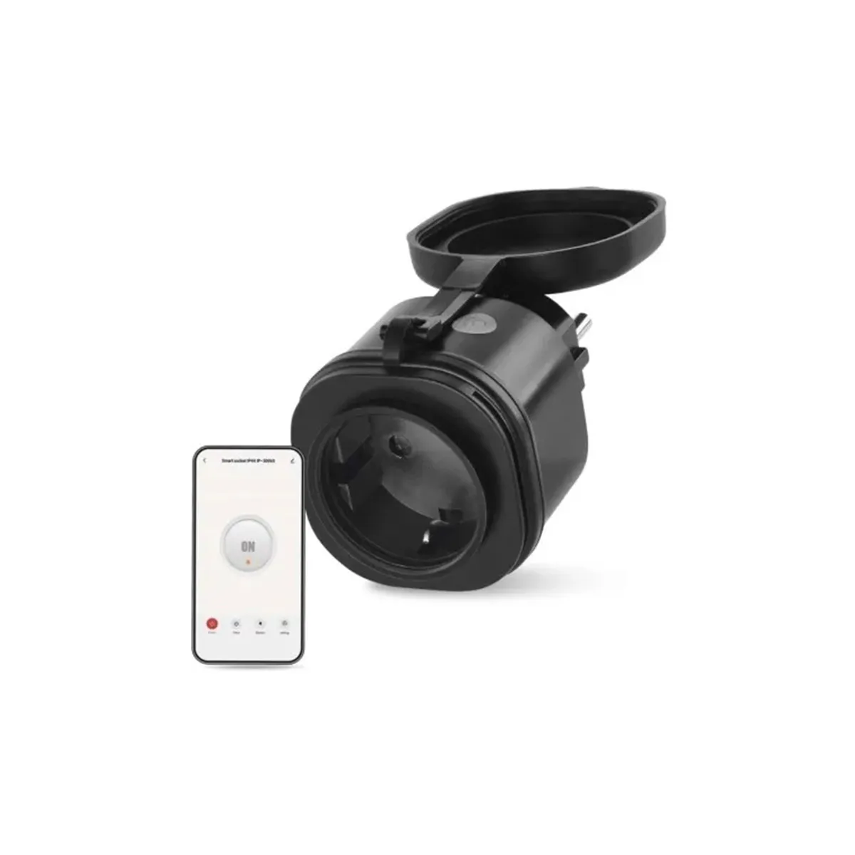 КОНТАКТ IP44 TАЙМЕР/ВАТММЕТЪР-ЧЕРЕН WIFI GOSMART P5532 5539