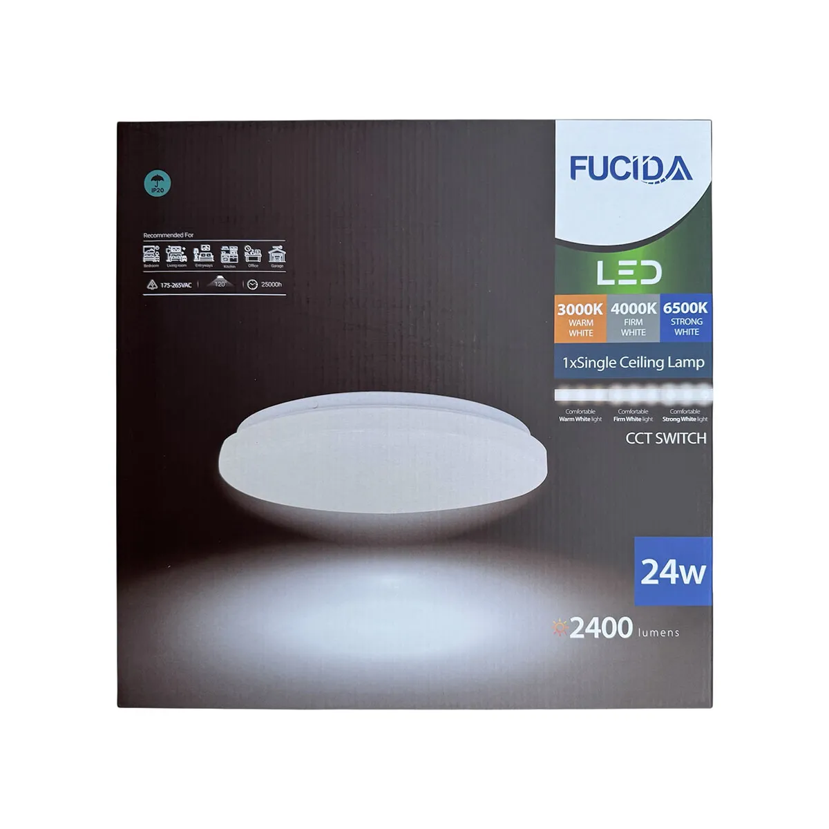 ПЛАФОН FS-24W/350R/CCT  3000K/4000K/6500K FS4528 5597