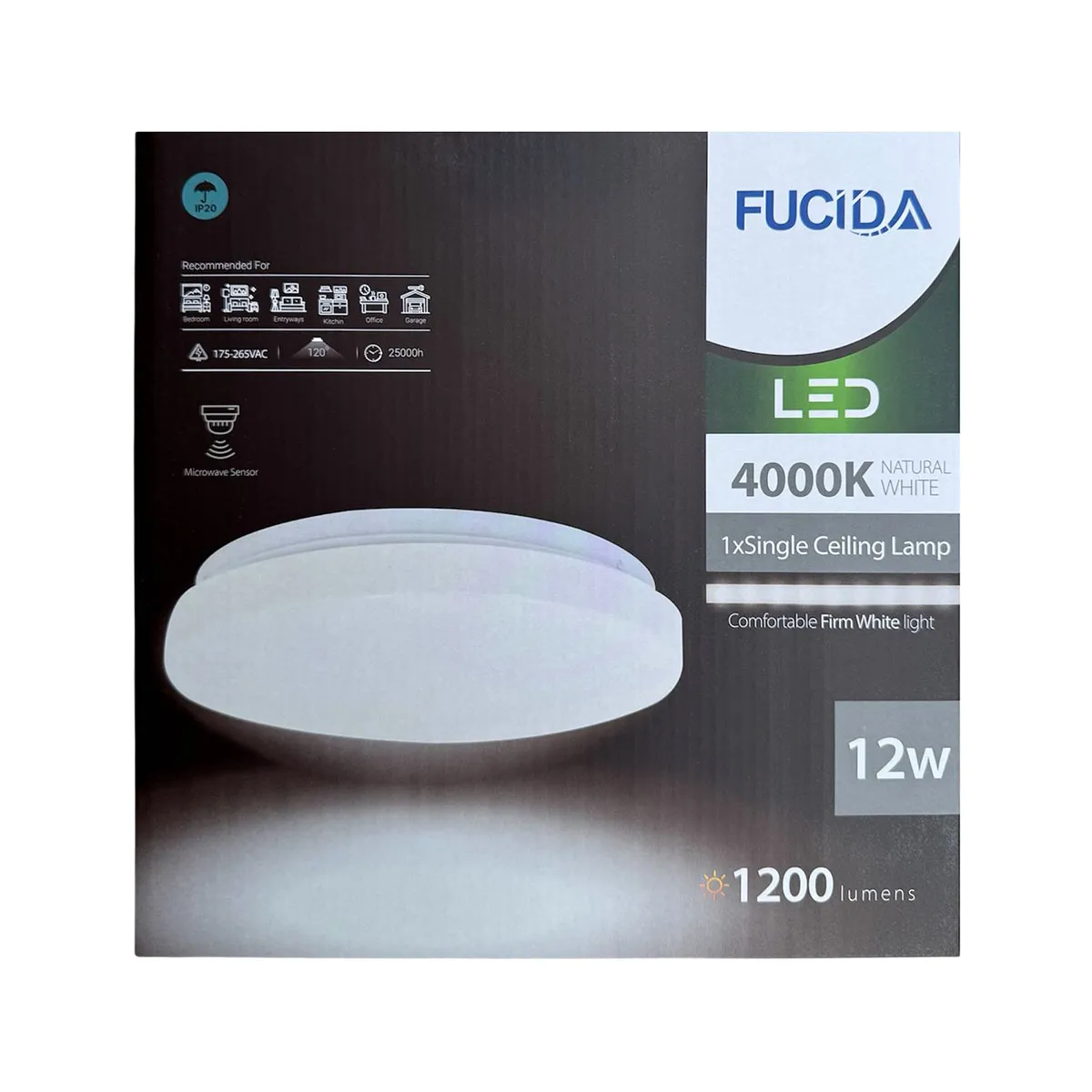 ПЛАФОН MW FS-12W/260R/840L 4000K СЪС СЕНЗОР FS4542 5598