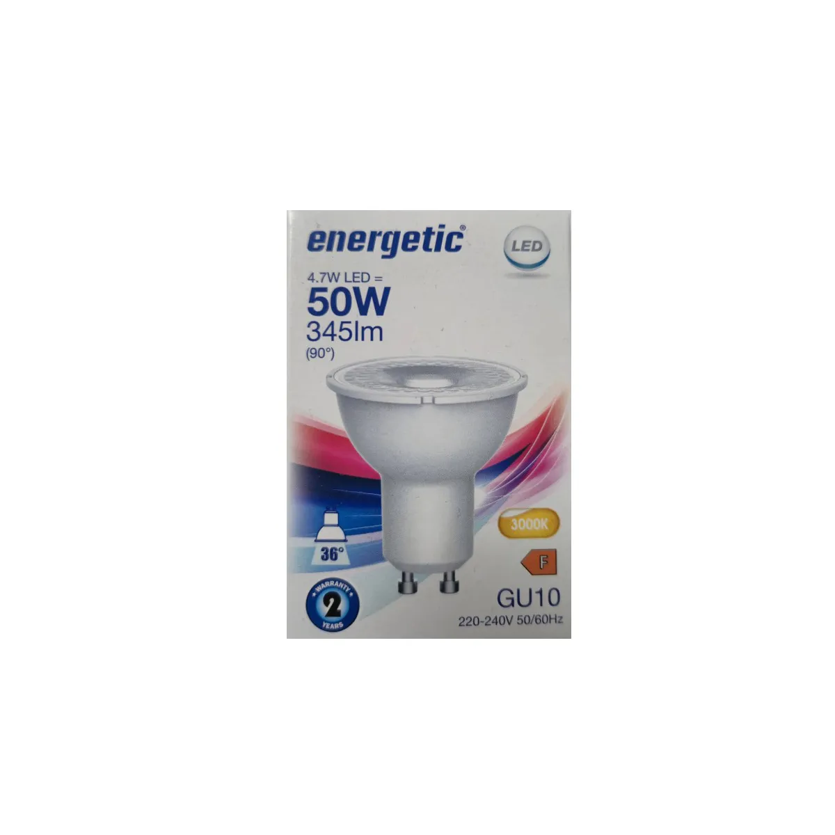 LED ЛАМПА ENERGETIC GU10, 4.7W, 220-240V,345LM/  7020163