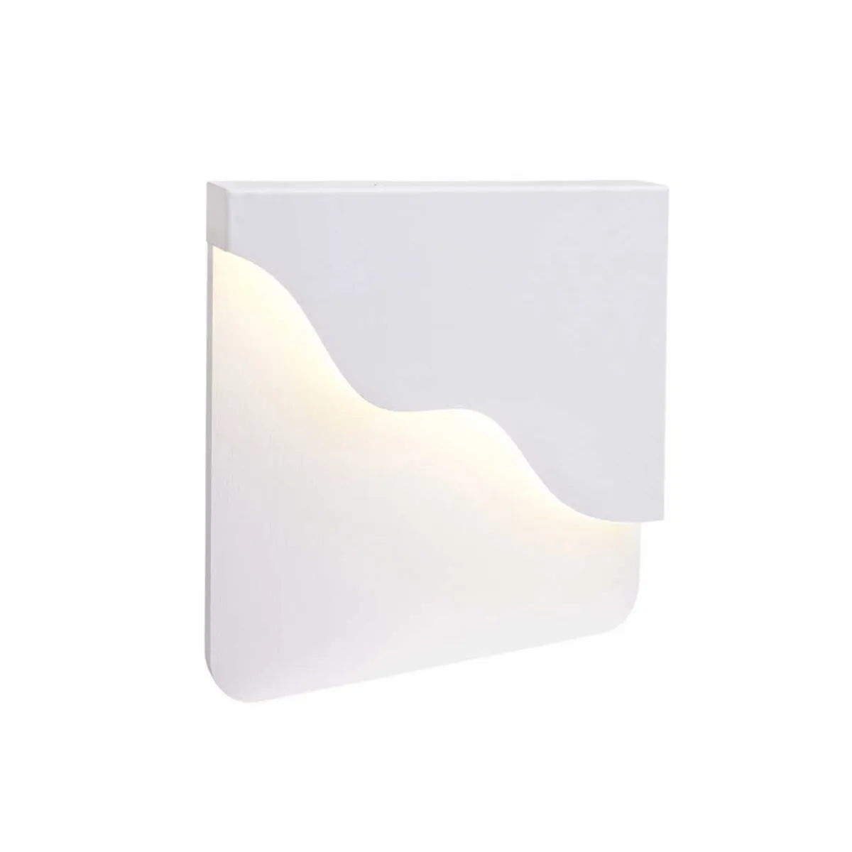 LED АПЛИК FLOW 6W 3000K 220V 360LM 250*250*30 БЯЛ 0002018