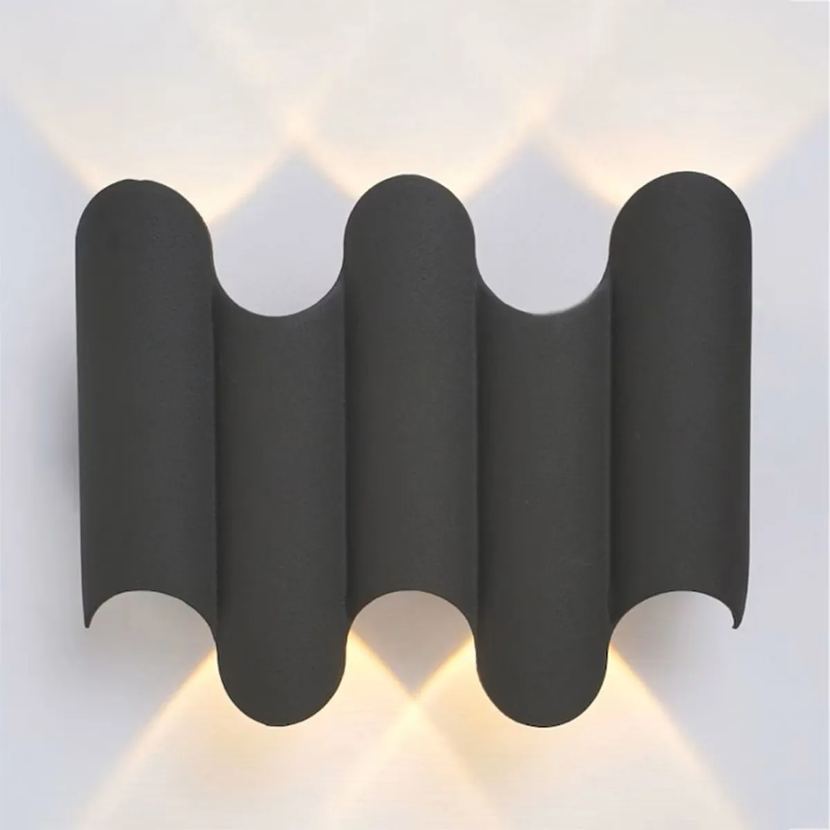 LED ФАСАДЕН ОСВЕТИТЕЛ PULSE 5*1W 3000K 220V СИВ 150*120*40