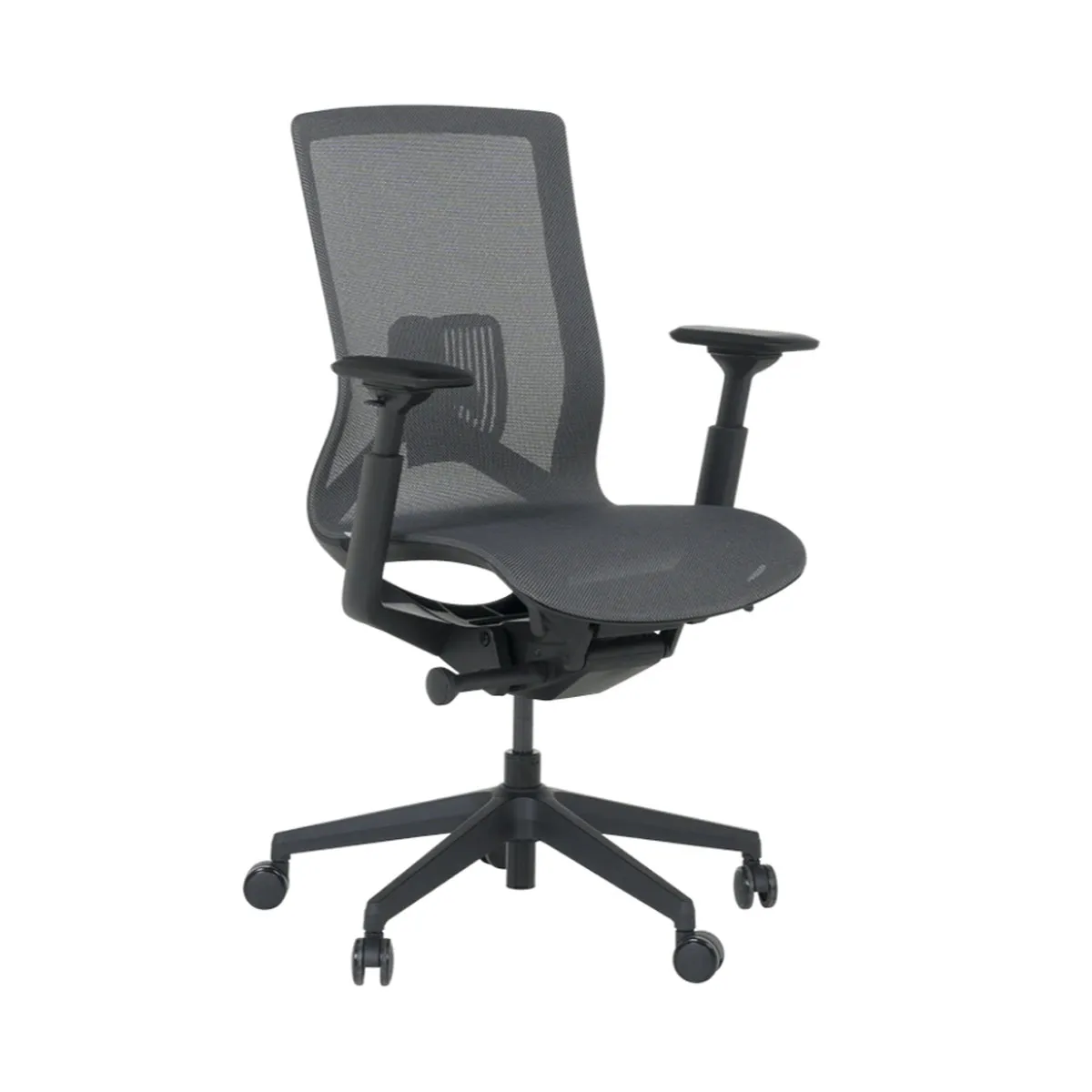 ЕРГОНОМИЧЕН ОФИС СТОЛ PRIMROSE - ТЪМНО СИВ