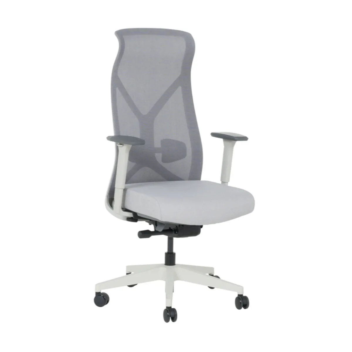 ЕРГОНОМИЧЕН ОФИС СТОЛ SARON - СИВ-СИН