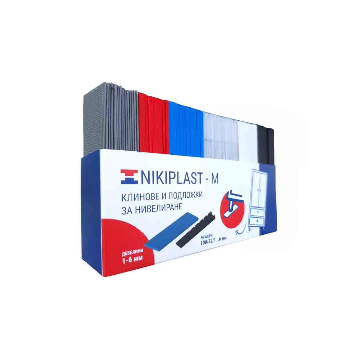 ПЛОСКИ ПОДЛОЖКИ ЗА НИВЕЛИРАНЕ - 32ММ, 55БР - 03699