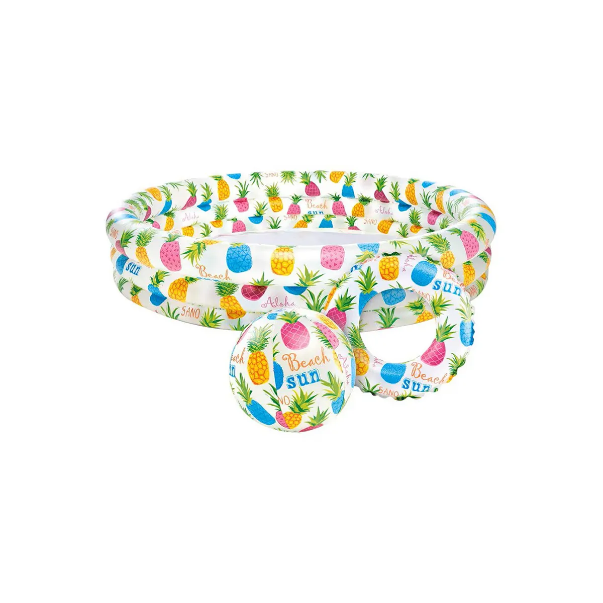 КОМПЛЕКТ БАСЕЙН 132 СМ С ТОПКА И ПОЯС 51 СМ 759469