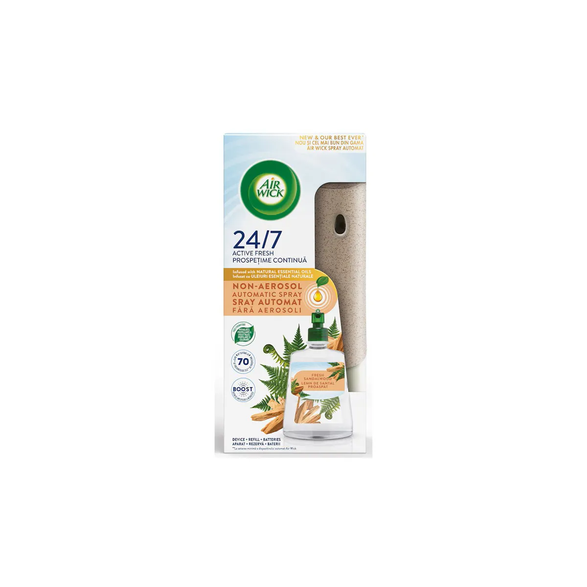 АРОМАТИЗАТОР AIR WICK КОМПЛЕКТ САНДАЛОВО ДЪРВО