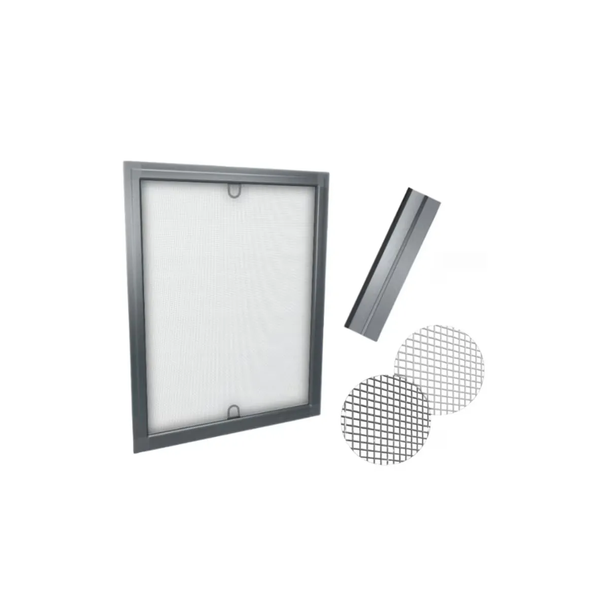 КОМПЛЕКТ ЗА КОМАРНИК-ПРОЗОРЕЦ-АНТРАЦИТ  КК1 А