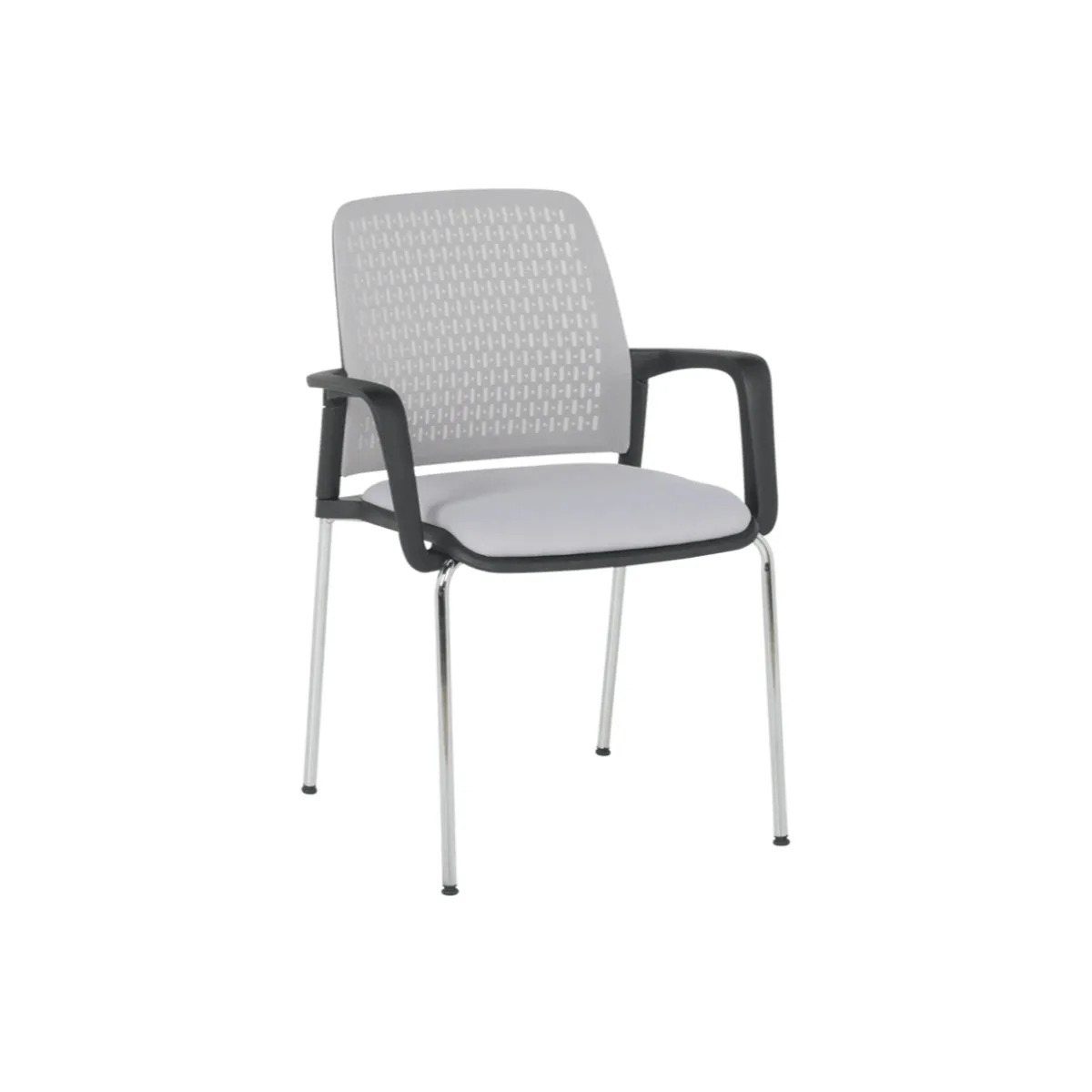 ПОСЕТИТЕЛСКИ СТОЛ 1138 CH - ЧЕРНА РАМКА - СВ СИВ