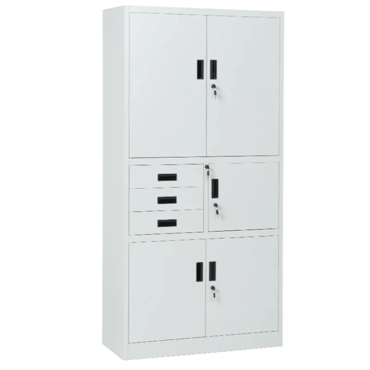 МЕТАЛЕН ШКАФ CARMEN CR-1281 E K - СИВ