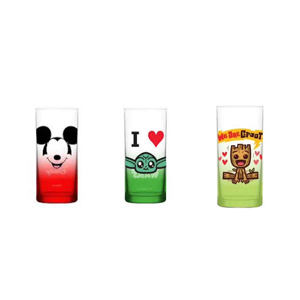 ЧАША СТЪКЛЕНА HAPPY FACE 290МЛ. - 315231/4/5