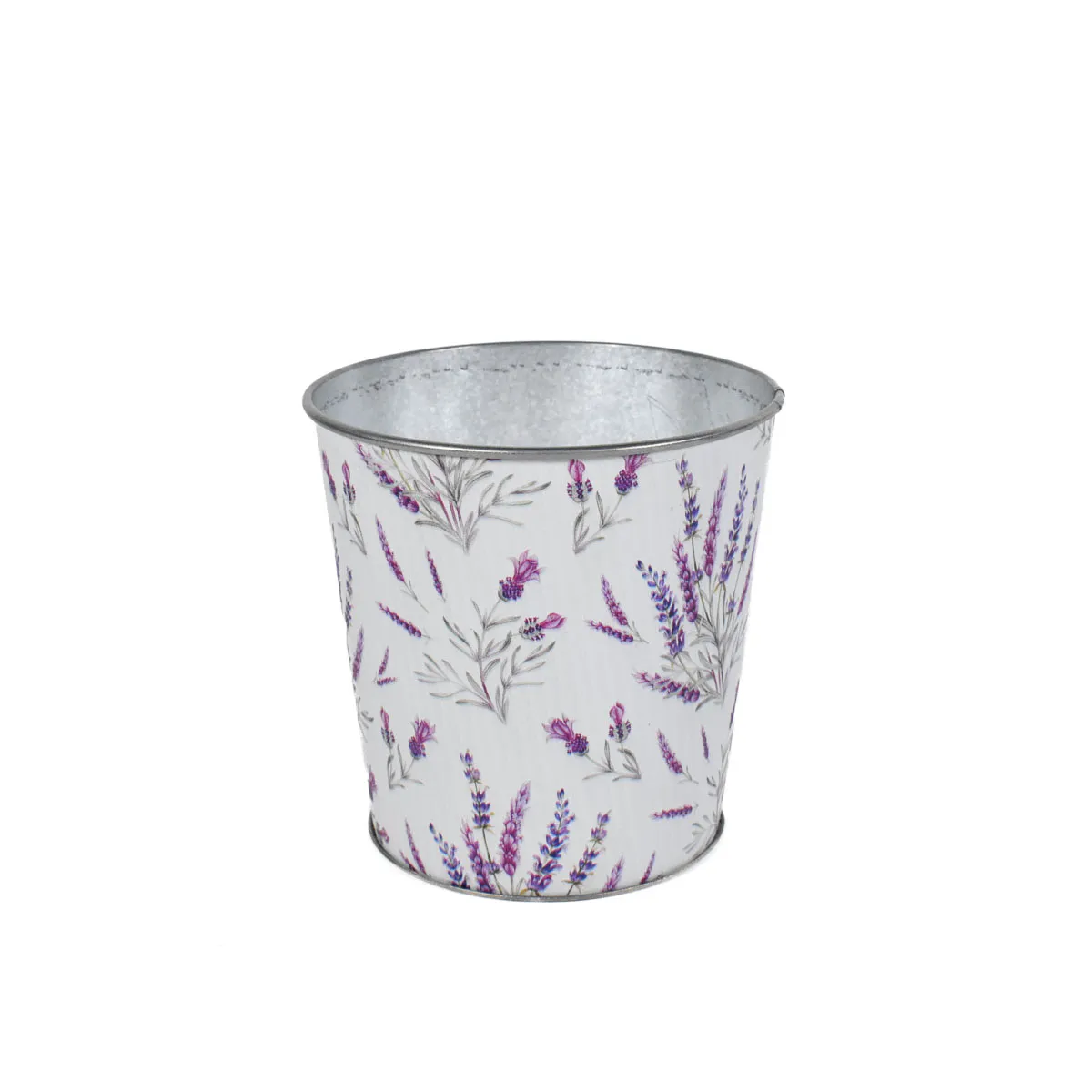 МЕТАЛНА  КАШПА С ЛАВАНДУЛА  14*14 - 180158