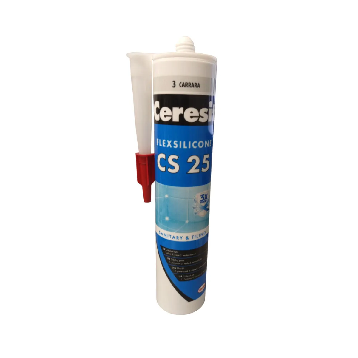 САНИТАРЕН СИЛИКОН CERESIT CS25 КАРАРА 280МЛ 1050161