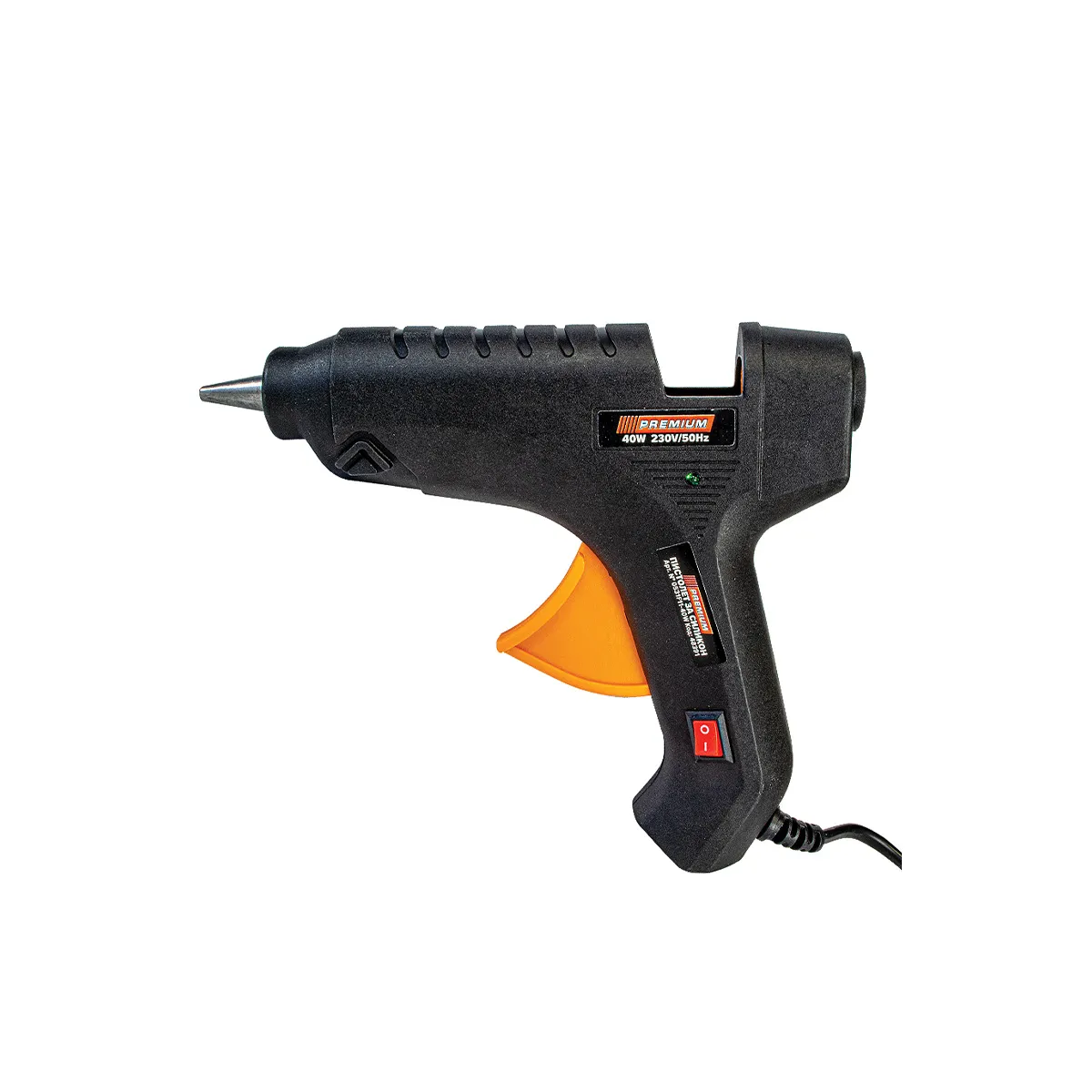 ЕЛЕКТРИЧЕСКИ ПИСТОЛЕТ ЗА ТОПЛО ЛЕПЕНЕ 40W PREMIUM 48391
