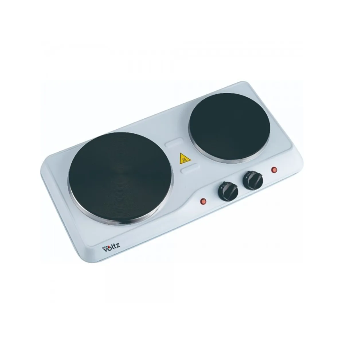 КОТЛОН ДВОЕН VOLTZ 2500W ЧУГУНЕН БЯЛ OV51445ND