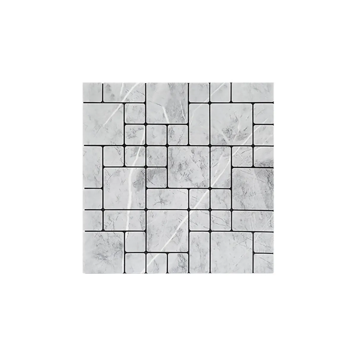 СТИКЕР ЗА СТЕНА 30*30М МОЗАЙКА КАМЪК СИВО И02-21281/6