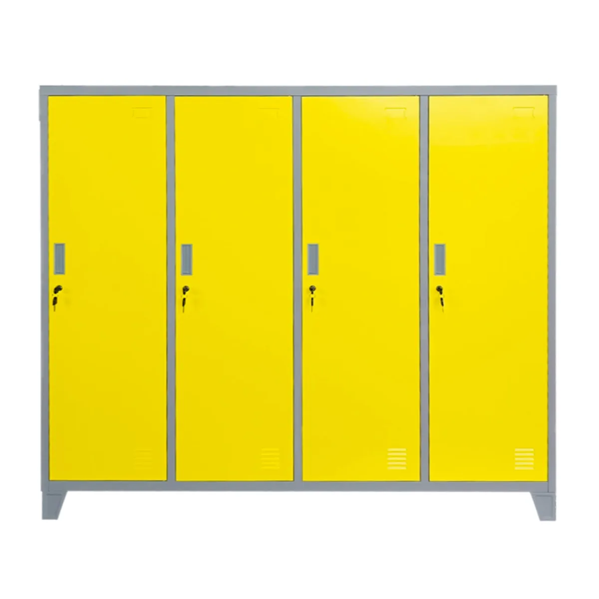 МЕТАЛЕН ШКАФ CARMEN CR-1604-4 JZ - СИВ / ЖЪЛТ
