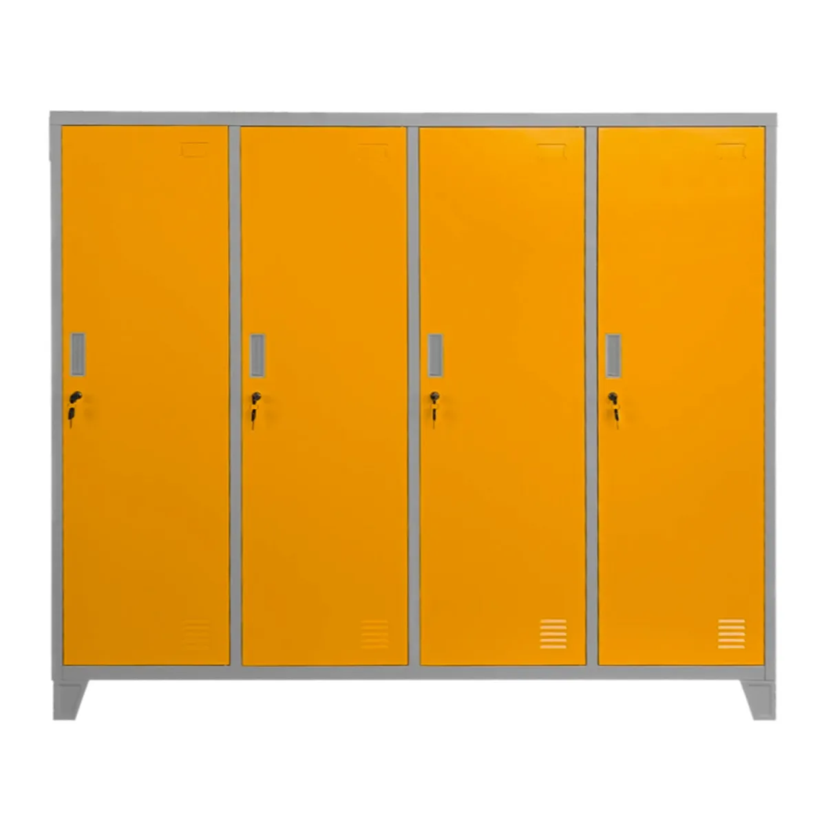 МЕТАЛЕН ШКАФ CARMEN CR-1604-4 JZ - СИВ / ОРАНЖЕВ