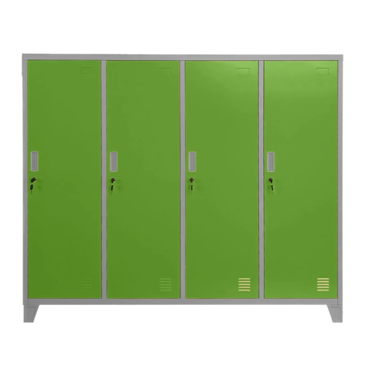 МЕТАЛЕН ШКАФ CARMEN CR-1604-4 JZ - СИВ / ЗЕЛЕН