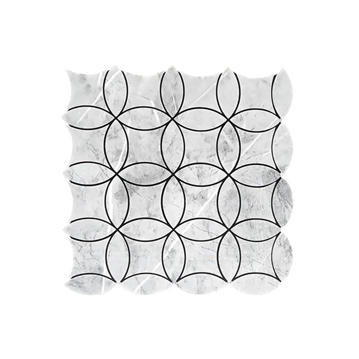 СТИКЕР ЗА СТЕНА 30*30СМ. КРЪГОВЕ СИВО - И02-21281/2