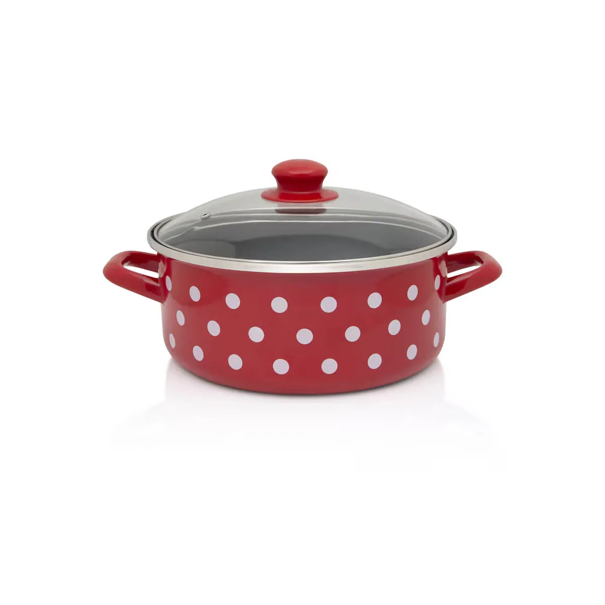 ТЕНДЖЕРА ЧЕРВЕНА НА БЕЛИ ТОЧКИ 4,5Л АЛ-1890