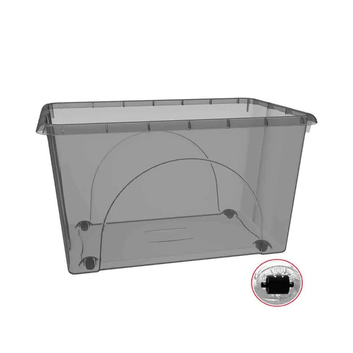 АНТРАЦИТ КУТИЯ ЗА СЪХРАНЕНИЕ С КАПАК DUNE 60Л S1917052