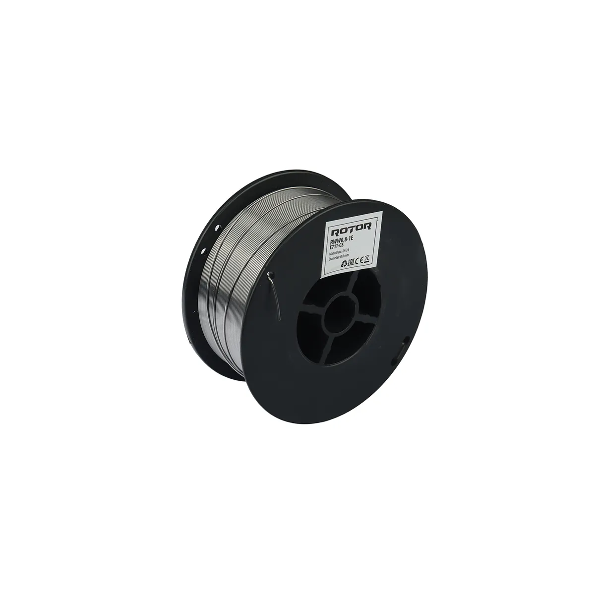ФЛЮСОВА ЗАВАРЪЧНА ТЕЛ 0.8ММ 1КГ MIG E71T-GS ROTOR 15182